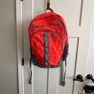 adidas Prime II Backpack - Solar Red/Grey XXL High Capacity School & Sports Bag